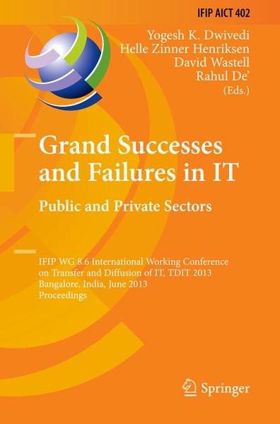 Produktbild: Grand Successes and Failures in IT: Public and Private Sectors