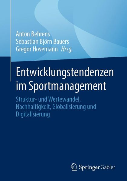Produktbild: Entwicklungstendenzen im Sportmanagement