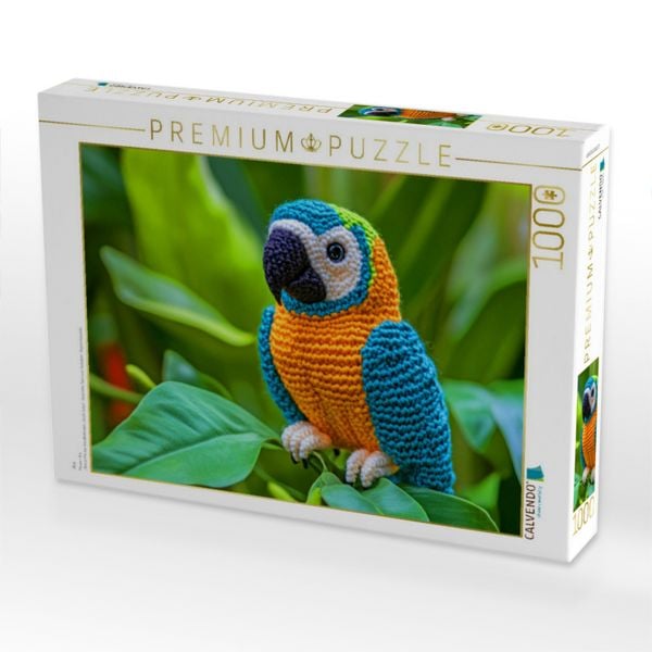 Produktbild: CALVENDO Puzzle Ara | 1000 Teile Lege-Gr&ouml;&szlig;e 64x48cm Foto-Puzzle f&uuml;r gl&uuml;ckliche Stunden