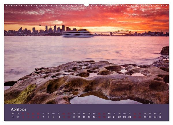 Produktbild: Down Under - Eine Reise durch Australien (Wandkalender 2026 DIN A2 quer), CALVENDO Monatskalender