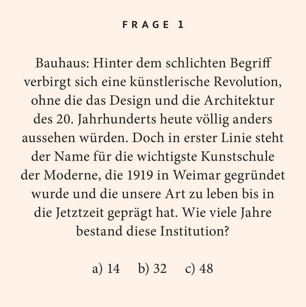 Produktbild: Bauhaus-Quiz