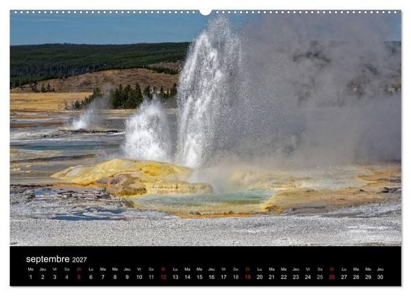 Produktbild: Yellowstone Un grand parc am&eacute;ricain (Calendrier mural haut de gamme 2027 DIN A2 vertical), CALVENDO calendrier mensuel