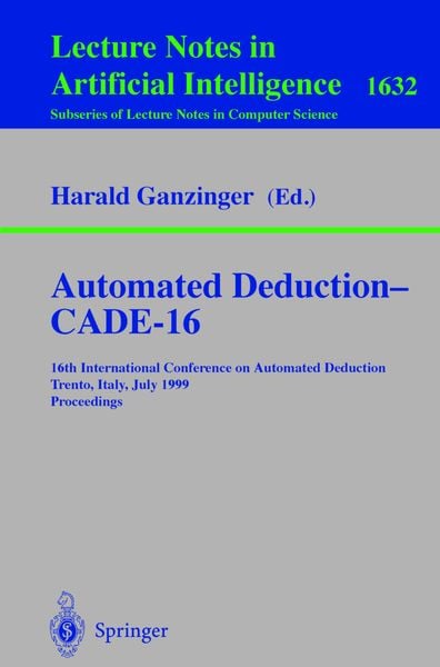 Produktbild: Automated Deduction - CADE-16