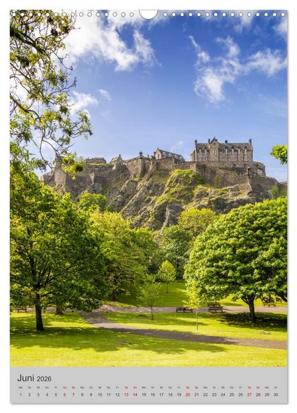 Produktbild: EDINBURGH Historisches Stadtherz (Wandkalender 2026 DIN A3 hoch), CALVENDO Monatskalender