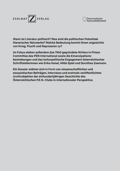 Produktbild: Politik und Literatur
