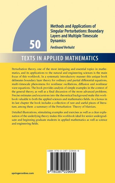 Produktbild: Methods and Applications of Singular Perturbations