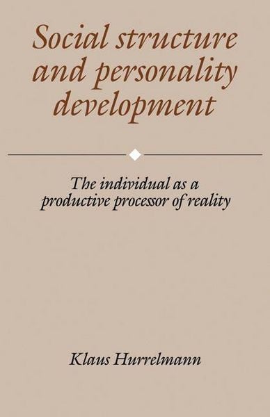 Produktbild: Social Structure and Personality Development