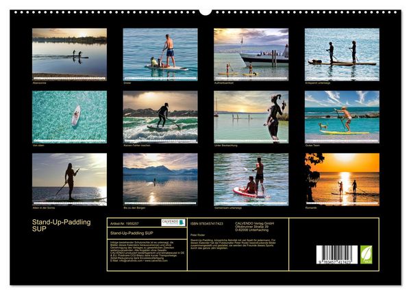 Produktbild: Stand-Up-Paddling SUP (hochwertiger Premium Wandkalender 2026 DIN A2 quer), Kunstdruck in Hochglanz