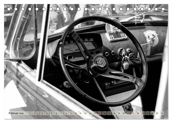 Produktbild: il Cinquecento - Details im Fokus - im Look eines legend&auml;ren Analogfilms (Tischkalender 2026 DIN A5 quer), CALVENDO Monatskalender