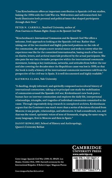 Produktbild: International Communism and the Spanish Civil War