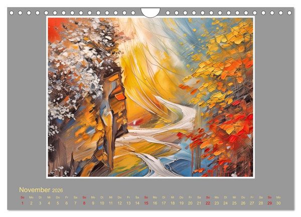 Produktbild: Expressionistische Landschaften (Wandkalender 2026 DIN A4 quer), CALVENDO Monatskalender