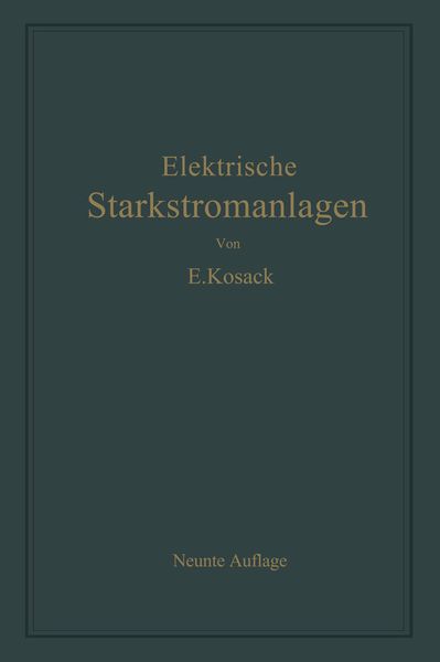 Produktbild: Elektrische Starkstromanlagen