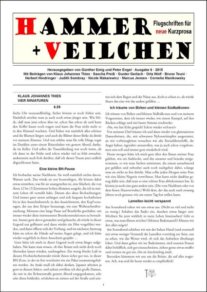 Produktbild: Hammer + Veilchen Nr. 6