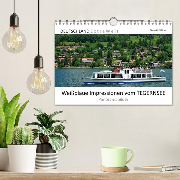 Produktbild: Wei&szlig;blaue Impressionen vom Tegernsee (Wandkalender 2026 DIN A4 quer), CALVENDO Monatskalender