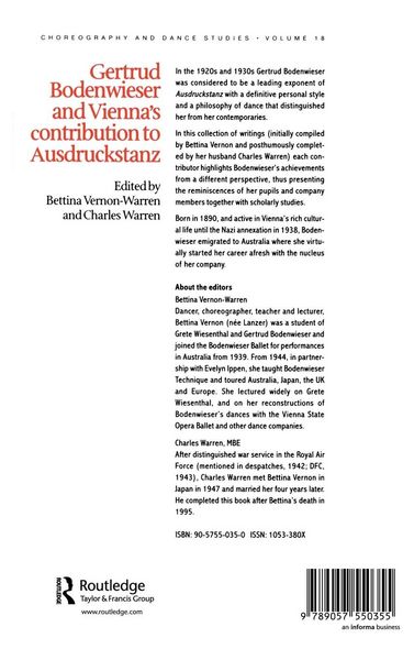 Produktbild: Gertrud Bodenwieser and Vienna's Contribution to Ausdruckstanz