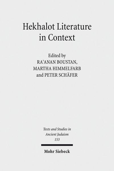 Produktbild: Hekhalot Literature in Context