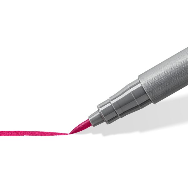 Produktbild: STAEDTLER Fasermaler mit Pinselspitze pigment brush 371 Cool Colours, 12er Set