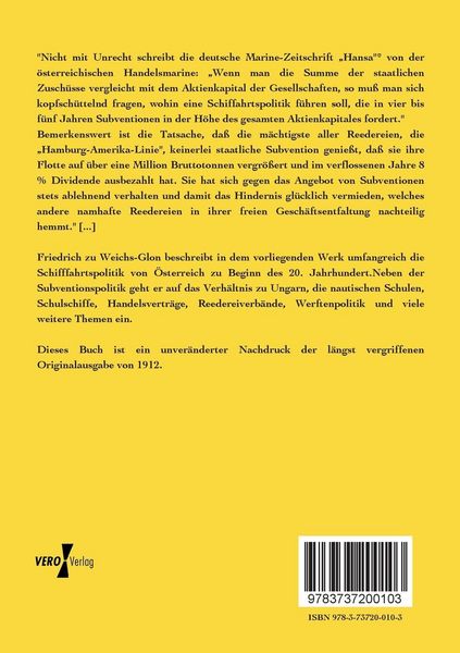 Produktbild: &Ouml;sterreichische Schiffahrtspolitik