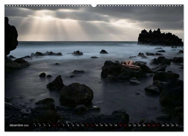 Produktbild: Lanzarote et le nu (Calendrier mural 2026 DIN A2 vertical) calendrier de bureau