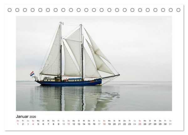 Produktbild: Traditionsschiffe auf der Ostsee (Tischkalender 2026 DIN A5 quer), CALVENDO Monatskalender