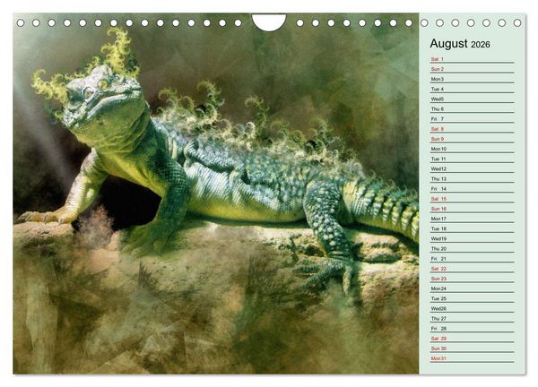 Produktbild: Fractalized creatures (Wall Calendar 2026 DIN A4 landscape), CALVENDO 12 Month Wall Calendar