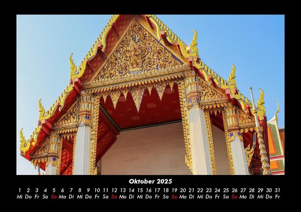 Produktbild: Tempel 2025 Fotokalender DIN A3