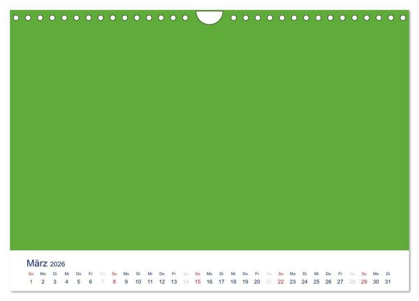 Produktbild: Farbiger Bastelkalender (Wandkalender 2026 DIN A4 quer), CALVENDO Monatskalender