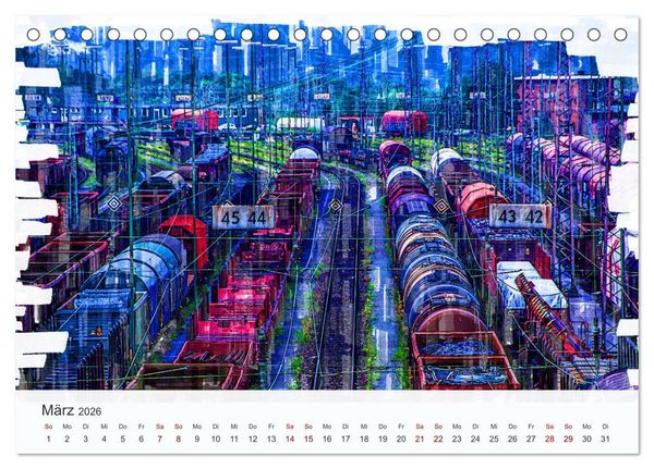 Produktbild: Ruhrpott Art (Tischkalender 2026 DIN A5 quer), CALVENDO Monatskalender