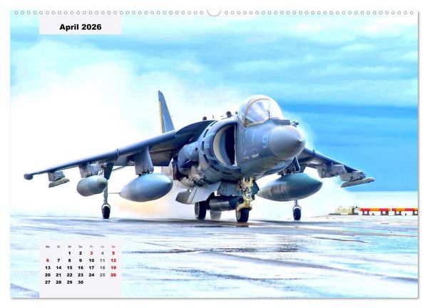 Produktbild: Fighter aircraft. Faszination Kampfflugzeug (Wandkalender 2026 DIN A2 quer), CALVENDO Monatskalender