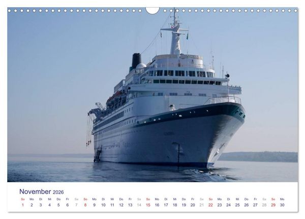 Produktbild: Giganten der Meere - Kreuzfahrtschiffe (Wandkalender 2026 DIN A3 quer), CALVENDO Monatskalender