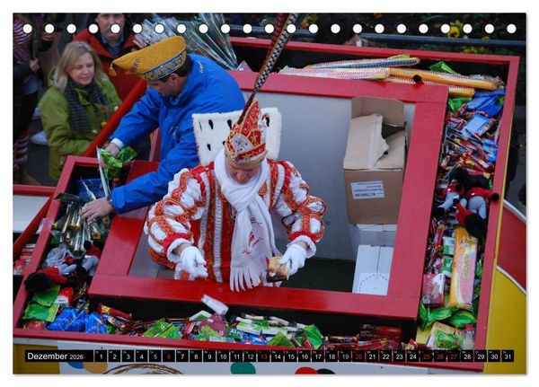 Produktbild: K&ouml;lner Karneval - das ganze Jahr! (Tischkalender 2026 DIN A5 quer), CALVENDO Monatskalender