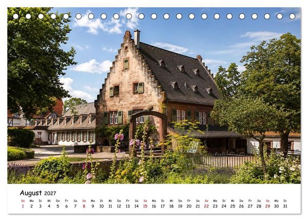Produktbild: Rund um das Benediktinerkloster Seligenstadt (Tischkalender 2027 DIN A5 quer), CALVENDO Monatskalender