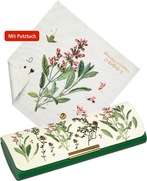 Produktbild: Brillenetui mit Putztuch Kr&auml;uter - AUGUSTINA
