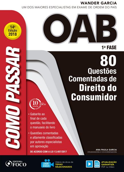 Produktbild: Como passar na OAB 1&ordf; Fase: direito do consumidor