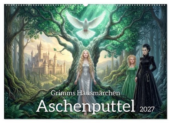 Produktbild: Grimms Hausm&auml;rchen Aschenputtel (Wandkalender 2027 DIN A2 quer), CALVENDO Monatskalender