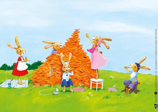 Produktbild: 10 kleine Osterhasen. 1,2,3 - Ach, du dickes Ei! Kamishibai Bildkartenset