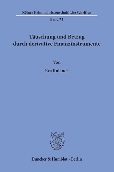 Produktbild: T&auml;uschung und Betrug durch derivative Finanzinstrumente.