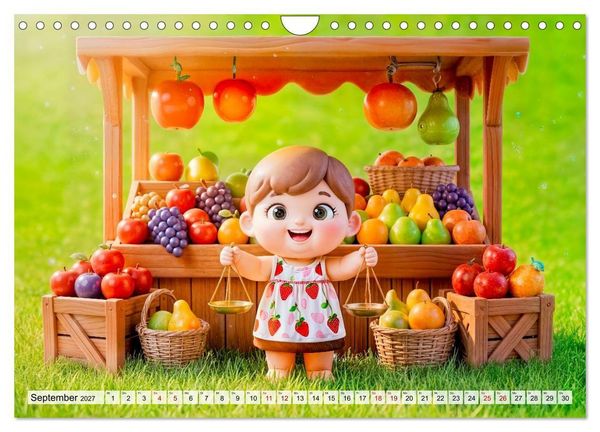 Produktbild: Kinder‑Sternzeichen - Fr&ouml;hlicher und bunter Kalender (Wandkalender 2027 DIN A4 quer), CALVENDO Monatskalender