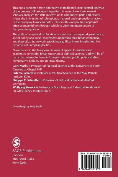 Produktbild: Governance in the European Union