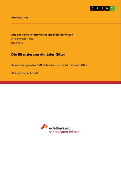 Produktbild: Die Bilanzierung digitaler G&uuml;ter