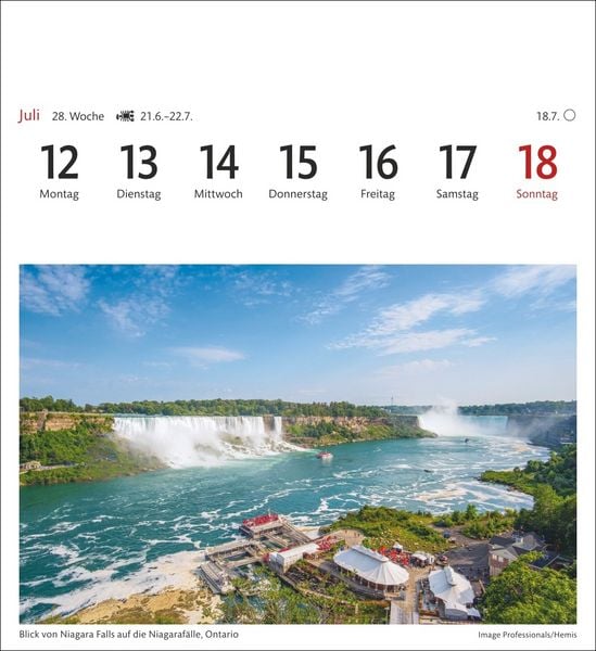Produktbild: Kanada Sehnsuchtskalender 2027 - Wochenkalender mit 53 Postkarten