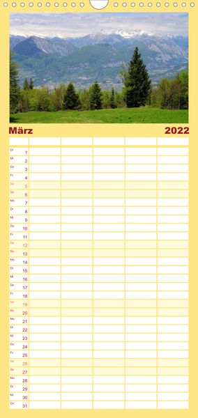 Produktbild: Familienplaner Gardasee (Wandkalender 2022 , 21 cm x 45 cm, hoch)