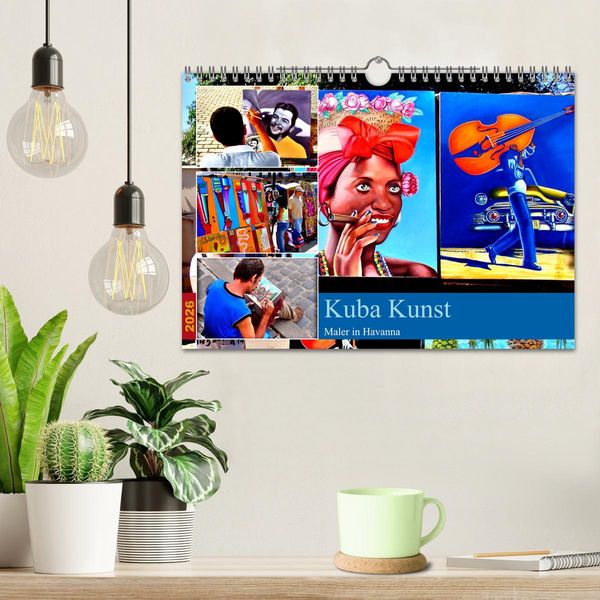 Produktbild: Kuba Kunst - Maler in Havanna (Wandkalender 2026 DIN A4 quer), CALVENDO Monatskalender