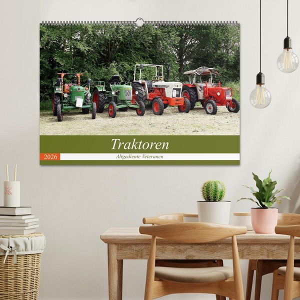 Produktbild: Traktoren - Altgediente Veteranen (Wandkalender 2026 DIN A2 quer), CALVENDO Monatskalender