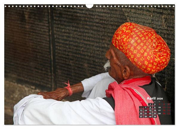 Produktbild: Typisch Indien - Unterwegs in Rajasthan (Wandkalender 2026 DIN A3 quer), CALVENDO Monatskalender