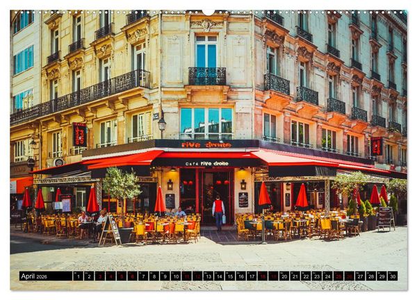 Produktbild: Paris Bistros (Wandkalender 2026 DIN A2 quer), CALVENDO Monatskalender
