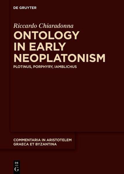 Produktbild: Ontology in Early Neoplatonism