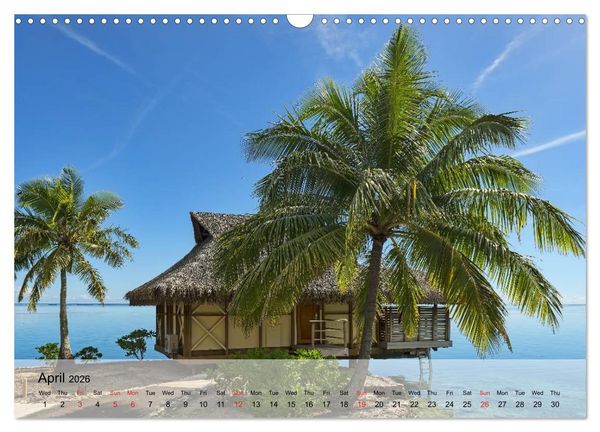 Produktbild: French Polynesia Paradise in the South Pacific (Wall Calendar 2026 DIN A3 landscape), CALVENDO 12 Month Wall Calendar