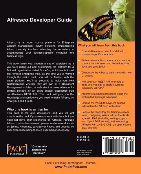 Produktbild: Alfresco Developer Guide