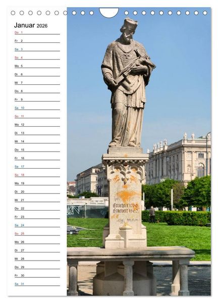 Produktbild: Nepomuk - Der Br&uuml;ckenheilige (Wandkalender 2026 DIN A4 hoch), CALVENDO Monatskalender